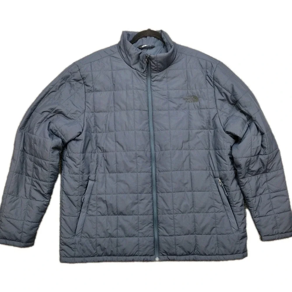 The North Face Junction Insulated Jacket Men's XXL Square Quilting Navy Blue